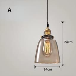 Nordic American Style Country Simple Industrial Vintage Glass Chandelier Creative Living Room Restaurant Bar Light Fixture