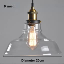 Nordic American Style Country Simple Industrial Vintage Glass Chandelier Creative Living Room Restaurant Bar Light Fixture