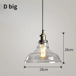 Nordic American Style Country Simple Industrial Vintage Glass Chandelier Creative Living Room Restaurant Bar Light Fixture