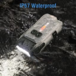 BORUiT V15 1200LM LED Keychain EDC Flashlight Type-C Rechargeable Work Light Torch with Magnet Waterproof Camping Pocket Lantern