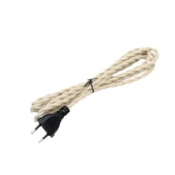 2m 3meters AC 220V-250V Vintage EU Plug Power Cords Retro Twisted Cable with Dimmer Switch
