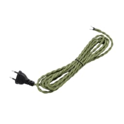 2m 3meters AC 220V-250V Vintage EU Plug Power Cords Retro Twisted Cable with Dimmer Switch