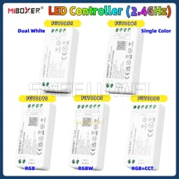 Miboxer 2.4GHz FUT035S FUT036S FUT037S FUT038S FUT039S LED Controller Dimmer For Single/Dual Color RGB+CCT RGB RGBW Strip Light