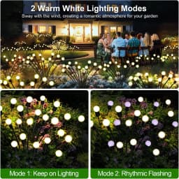 10pack Garden Lights Solar Outdoor New Upgraded Leaf Design Solar Lights for Outside Garden Solar Garden Lights Outdoor
