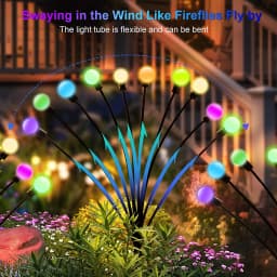 10pack Garden Lights Solar Outdoor New Upgraded Leaf Design Solar Lights for Outside Garden Solar Garden Lights Outdoor
