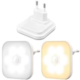 LED Night Light US/EU Plug In Smart Motion Sensor Light Children's Night Light Wireless Night Lamp For Bedside Table Bedroom