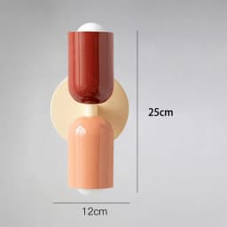 Modern Cream Style Wall Lamp Double Ended Bedroom Bedside Lamp Children's Room Study Art Lights Minimalist Creative Wall Sconce