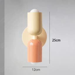 Modern Cream Style Wall Lamp Double Ended Bedroom Bedside Lamp Children's Room Study Art Lights Minimalist Creative Wall Sconce