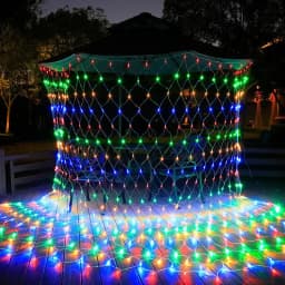 4x6M 3x3M Christmas Garlands LED String Christmas Net Lights Mesh Fairy Xmas Party Garden Wedding Decoration Curtain Light