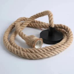 Vintage 1/2/3/4m Long Hemp Rope Retro Loft Single Head Double Heads Industrial Light Hanging Lamp Pendant Light Edison Lamp