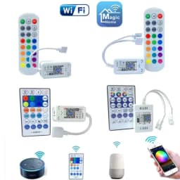 Magic Home LED WiFi Controller RGB RGBW RGBWW Pixel 12V 24V RF Remote Control For 5050 3528 WS2811 LED Strip