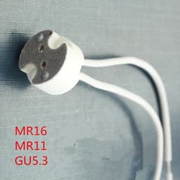 10-200pcs/lot MR16 MR11 GU5.3 G5.3 G4 lamp base connector cable lamp Socket base MR16 lamp fitting fix holder 15cm Silicon cable