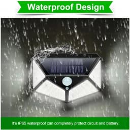 12Pack 100 LED Solar Wall Lamp With 3 Modes Security Motion Sensor Outdoor Waterproof Solar Lights for Yard Garage Deck Garden