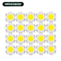 20pcs A Lot High Power LED COB Light Bulb 250mA Size 20MM 3W 5W 7W 10W LED Source Chip Light Lamp SpotLight Downlight Lamps DIY