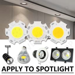 20pcs A Lot High Power LED COB Light Bulb 250mA Size 20MM 3W 5W 7W 10W LED Source Chip Light Lamp SpotLight Downlight Lamps DIY