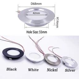 Dimmable 3W 5W 12V 24V LED Spotlight Ultra-thin 14mm 2inch Recessed Ceiling Lamp D55mm House Hotel Living Room Bulb Downlight