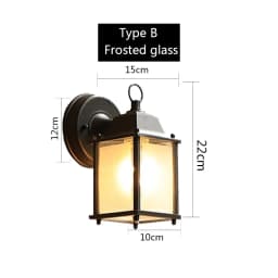 Retro Outdoor Wall Light Villa Garden Porch Wall Waterproof Lighting Courtyard Corridor Aisel Balcony Vintage E27 Fixtures