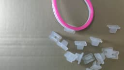 15pcs Neon LED Installation Accessary Silicon Slim Neon Flex LED Strip Clip