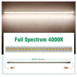 Grow Light 220V Full Spectrum LED Bar Light for Plants 50cm Phyto Lamp for Plant Veg Flowers Greenhouse Tent 4000K 380-780nm