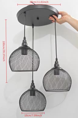 Modern Simple Light Fixture Nordic Restaurant Bar Lighting Living Room Walkway Retro Rose Gold Bird Cage Creative Chandelier
