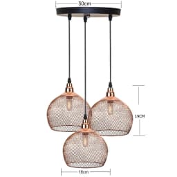 Modern Simple Light Fixture Nordic Restaurant Bar Lighting Living Room Walkway Retro Rose Gold Bird Cage Creative Chandelier