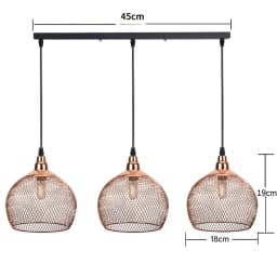 Modern Simple Light Fixture Nordic Restaurant Bar Lighting Living Room Walkway Retro Rose Gold Bird Cage Creative Chandelier
