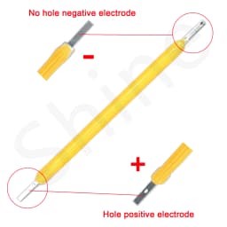 10pcs COB LED Filament Edison Bulb Lamp Parts 18.8mm 29mm 38mm 54mm 68mm DC 3V 12V 57V 80V Incandescent Light Diodes Accessories