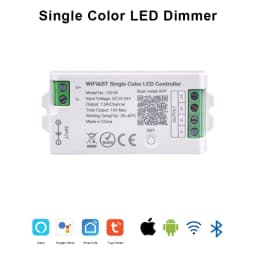 Tuya WiFi LED Controller Alexa Google Home Voice Control RGB RGBW CCT LED Strip Smart Controller APP BT RF Remote 2.4G DC12V-24V