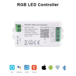 Tuya WiFi LED Controller Alexa Google Home Voice Control RGB RGBW CCT LED Strip Smart Controller APP BT RF Remote 2.4G DC12V-24V