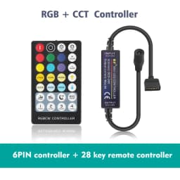 Mini Wireless RGB Controller LED Strip RF Remote Control for 4 5 6 Pins RGB RGBW RGBWW CCT RGB+CCT LED Tape Light DC5-24V Dimmer