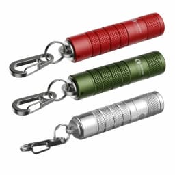 EDC LED Lantern Keychain Flashlight Powerful Magnetic Tail Torch Outdoor Camping Light Lamp Tent Flash Lighting Silver Fox