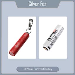 EDC LED Lantern Keychain Flashlight Powerful Magnetic Tail Torch Outdoor Camping Light Lamp Tent Flash Lighting Silver Fox