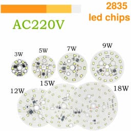 AC 220V LED Chip No Transformer Required SMD 2835 Circle Light Beads DIY High CRI For Led Downlight Lighting Accessory