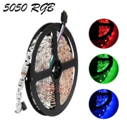 5m 12V 24V S Shape LED Strip LED Flexible Tape 5050 RGB Warm White 60LED/m Bending Channel Letter S Type Letter 8mm PCB