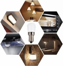 Mini 2W LED Light Bulbs E14 E12 T22 220V 110V 12V 24V 2835 SMD Refrigerator Lamp Screw Bulb For Refrigerator Freezer