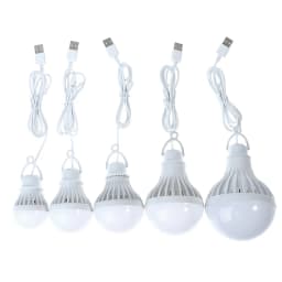 LED Lantern Portable Camping Lamp Mini Bulb USB Power 3W 5W 7W 9W 12W