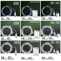 6M Star Fairy Lights Mini LED String Garland Decoration For Bedroom Garden Curtain Battery 3XAA Outdoor Wedding Party Lighting