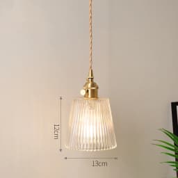 Vintage Noridc Stripe Glass Pendant Lamp Dining Room Kitchen Retro Pendant Lights Bedroom Bedside Decor Hanging Light
