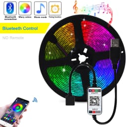 5V USB RGB LED Strip Light Remote Control 5050 30LED/m 5m 10m Lights Tape TV Backlights Home Decoration 0.5/1/2/3m Black PCB