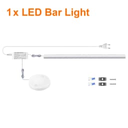 Motion Touch Sensor LED Lights Wireless Light Penetrable Wood Aluminum Bar Light Cabinet Wardrobe Lamp Backlight For Kitchen