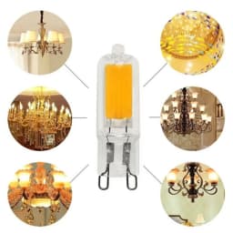 Super Bright G9 LED Light Bulb 7W 9W 12W 15W AC DC 12V 220V Glass Lamp Constant Power Light LED Lighting G9 COB Bulbs