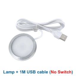 LED Spotlight USB 5V Ultra-thin Cabinet Mini Lamp with Switch 3w 5w 7w Display Jewelry Ceiling Spotlight with 3M Sticker Indoor