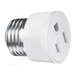 1pcs E27 to EU US Converter Lamp Socket Screw LED Bulb Lighting E27 European America Plug Socket Light Holder White