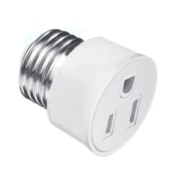 1pcs E27 to EU US Converter Lamp Socket Screw LED Bulb Lighting E27 European America Plug Socket Light Holder White