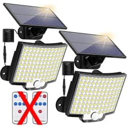 106LED Split Solar Lamp 3 Lighting Mode Outdoor Decoration Sunlight Wall Light PIR Motion Sensor Waterproof Garden Garage Lamp