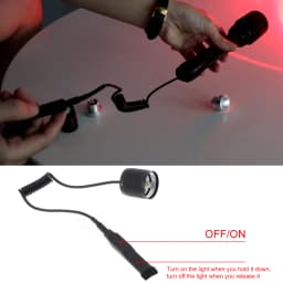 Flashlight Remote Pressure Switch Fit for A100/C8/T50 /B158/501B/502B Zoomable LED Torch Tactical LED Flashlight Accessories