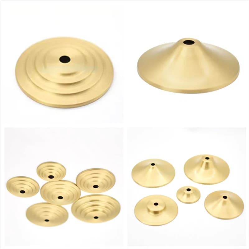 M10 Ceramic Desk Lamp Brass Base Cover Pure Copper Desk Lamp Plate I-Shaped Connector DIY Brass Lighting Hardware Accessories
