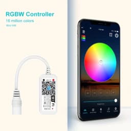 Wifi RGBW RGB Controller Magic Home APP Work with Alexa Google Home for DC12-24V Single Color RGB LED Strip Light Voice Dimmer