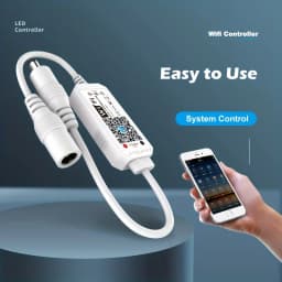 Wifi RGBW RGB Controller Magic Home APP Work with Alexa Google Home for DC12-24V Single Color RGB LED Strip Light Voice Dimmer