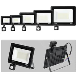LED Floodlight PIR Motion Sensor White/Warm White IP66 AC220V Exterior Projector Spotlight SMD2835 Outdoor Lighting Floor Lamp